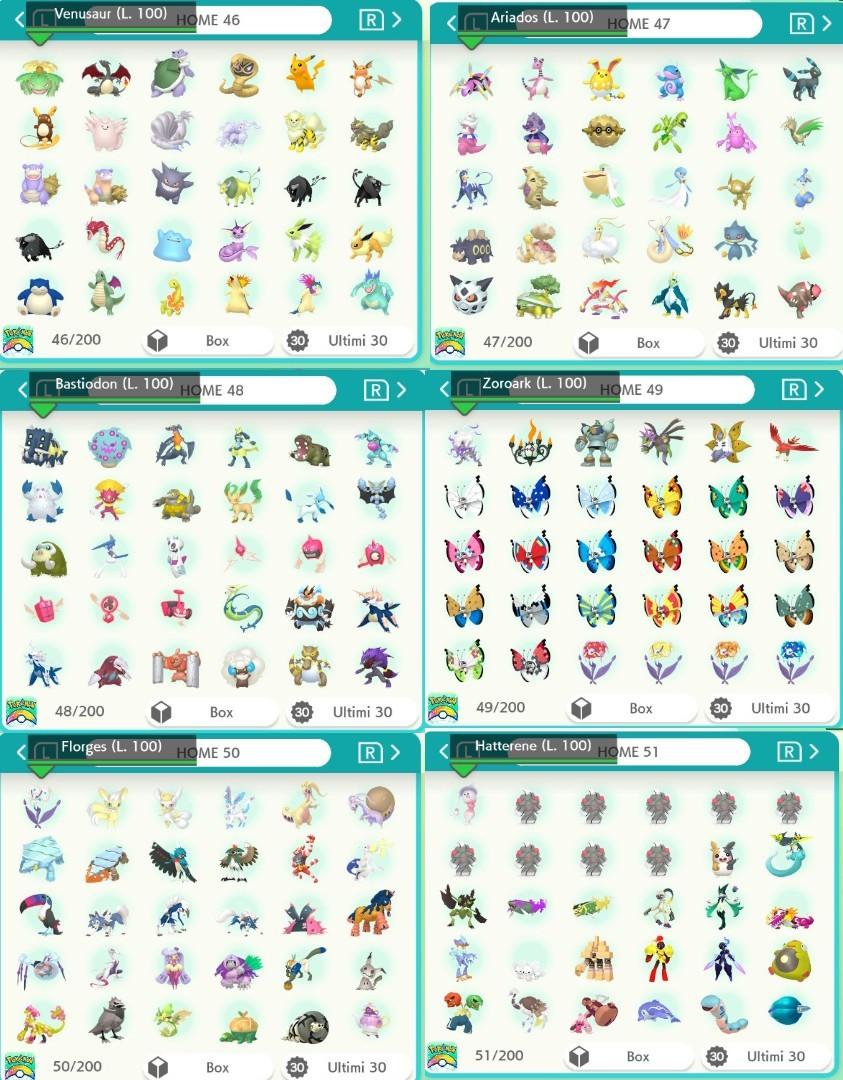Pokemon HOME Champions Bundle Competitive | Shiny Non-Shiny | +250 Pokemon