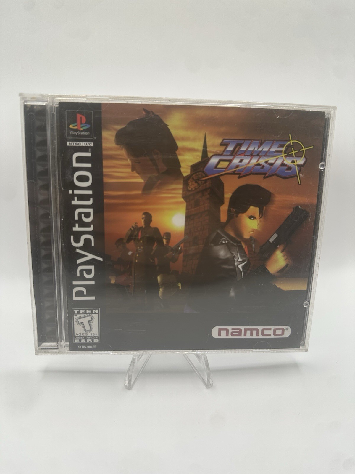 Namco Time Crisis Sony PlayStation 1 PS1 w/ Manual T-Teen Shooter NTSC-U/C
