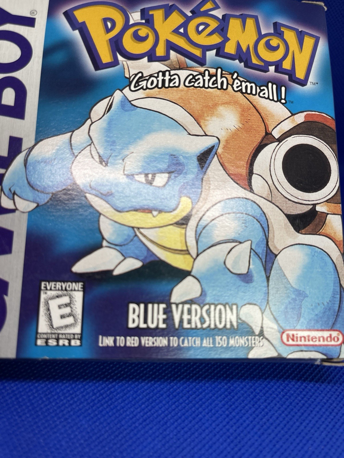 Pokemon Blue Version Complete Box Nintendo GameBoy Authentic CIB