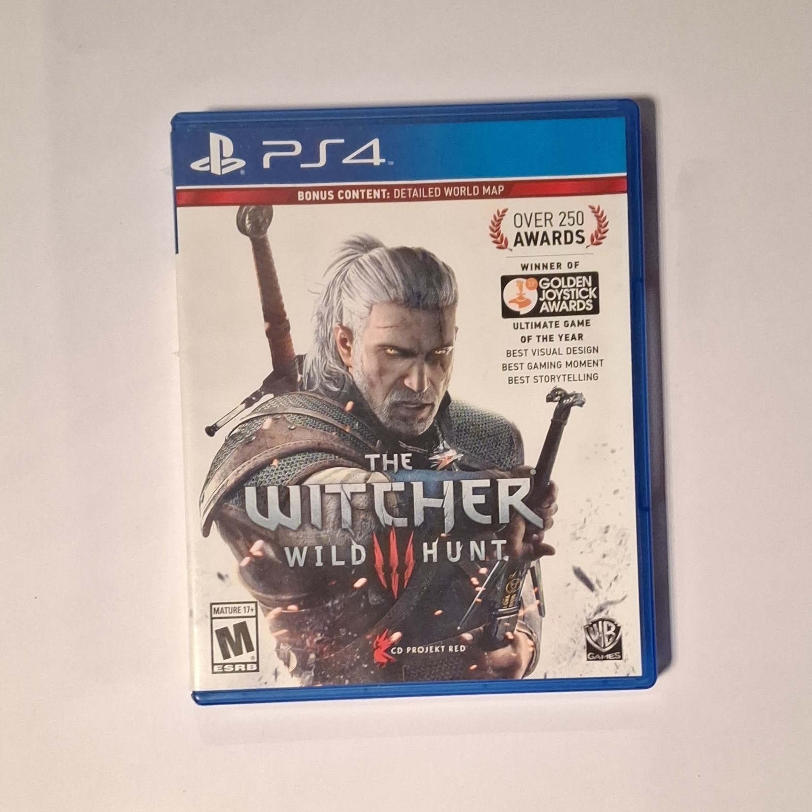 CD Projekt Red The Witcher 3: Wild Hunt PS4 w/ Manual, Map, Action RPG, M, 2015