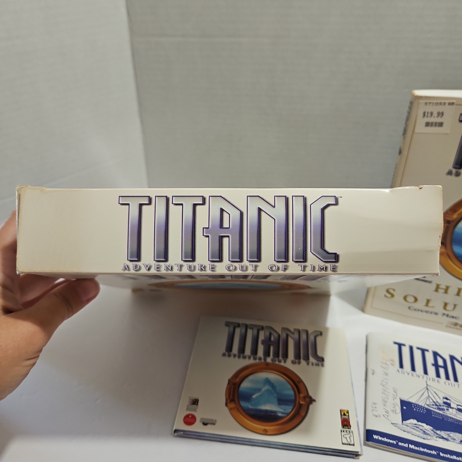 Titanic Adventure Out of Time PC Big Box Complete 2 Disc Mac 1996 Hints Book