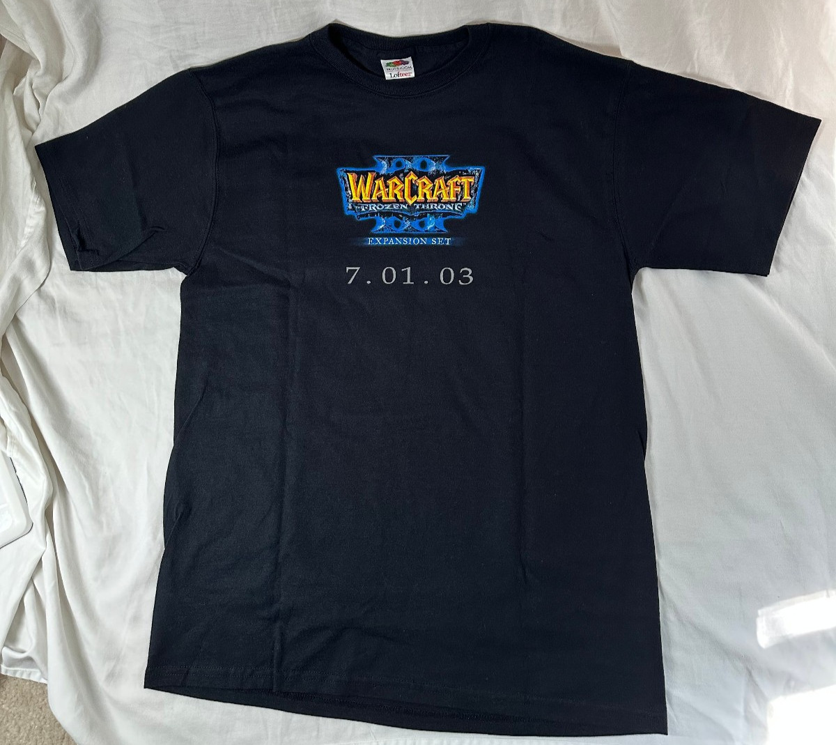 SIGNED Warcraft III 3: The Frozen Throne NIB w/ RELEASE EVENT T-SHIRT, POSTER