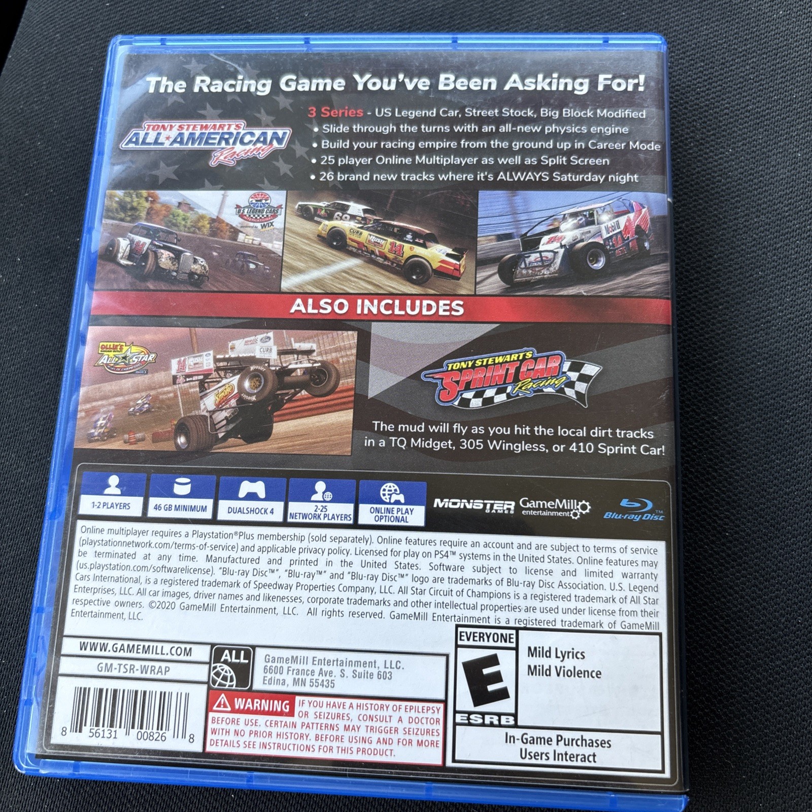 Tony Stewart’s All American Racing/Sprint Car Racing 2 Game Bundle PS4 NotTested