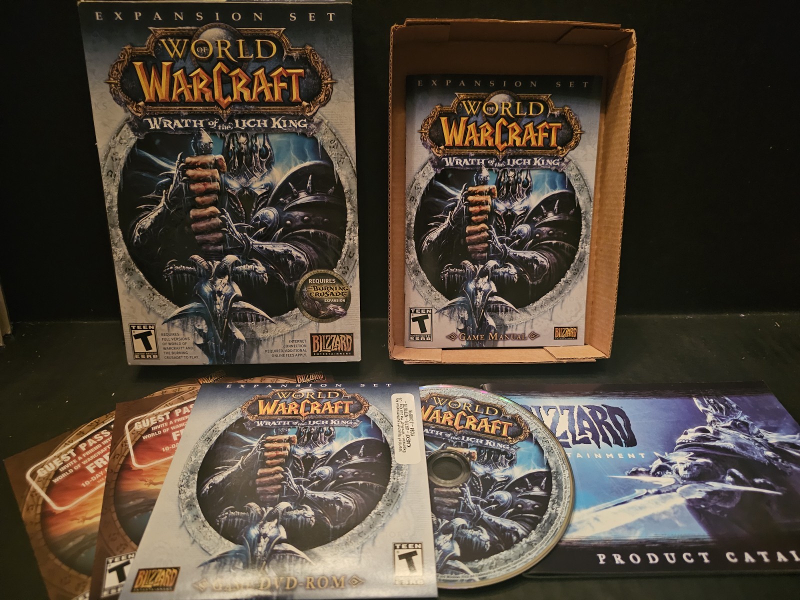 World of Warcraft PC Lot of 3 Blizzard PC Games Wrath Lich King Burning Crusade