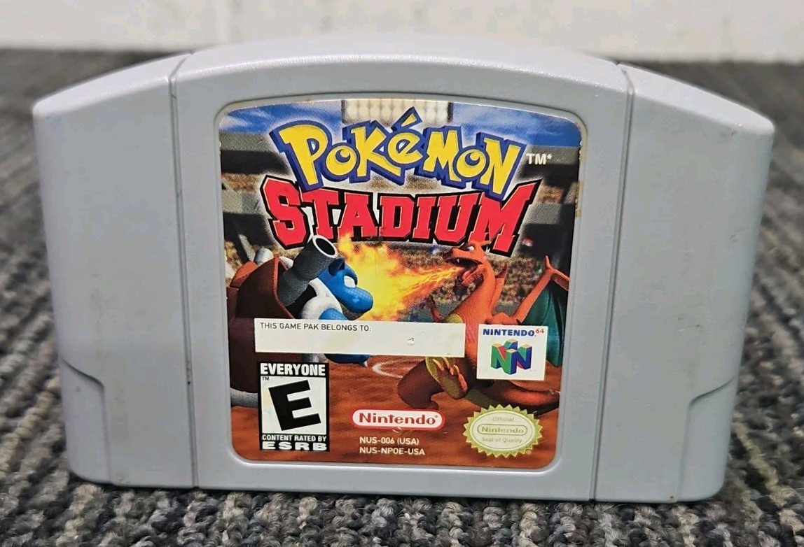 Pokemon Stadium NUS-NPOE-USA Game Cartridge for Nintendo 64 – NO ACCESSORIES