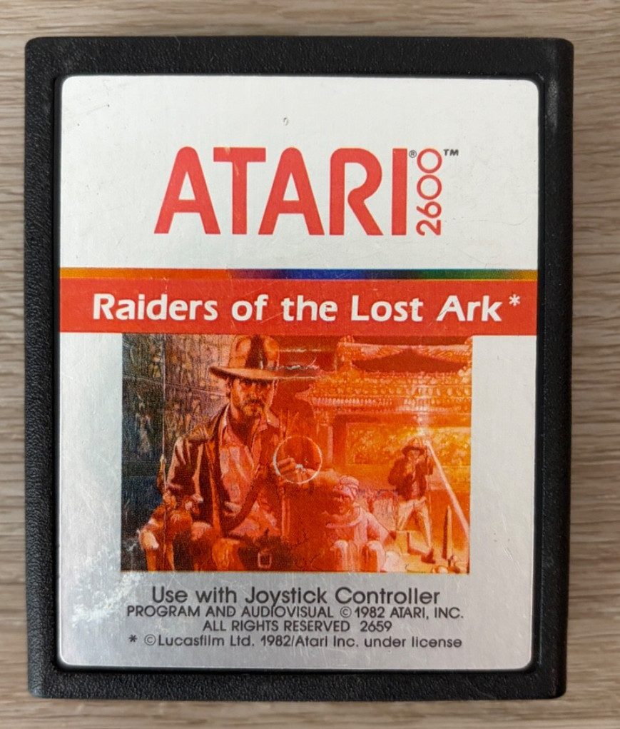 Raiders of the Lost Ark Atari 2600 Cartridge Game 1982 Free Fast Ship