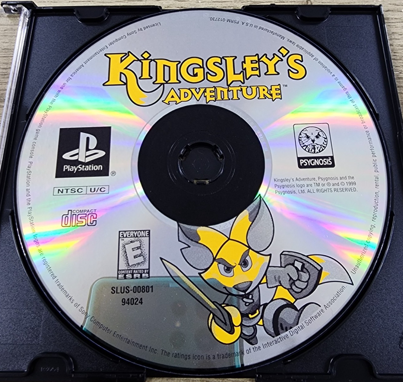 USED AUTHENTIC WORKING DISC ONLY -) KINGSLEY’S ADVENTURE (- PS1