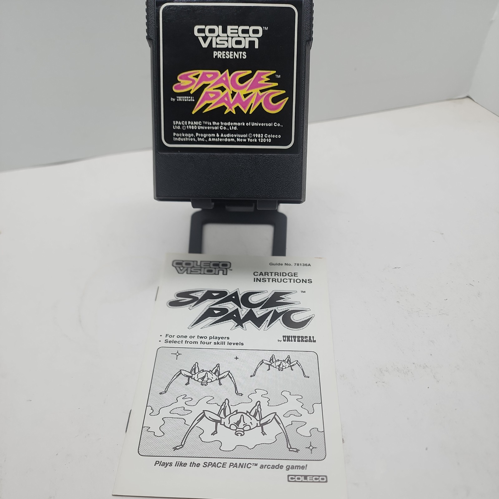 Space Panic (ColecoVision 1983) Cartridge And Manual ‚ NOT TESTED ‚
