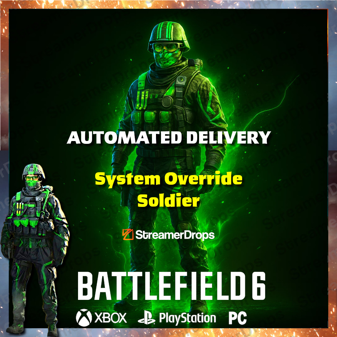 Battlefield 6 – System Override Soldier Skin – Automated delivery