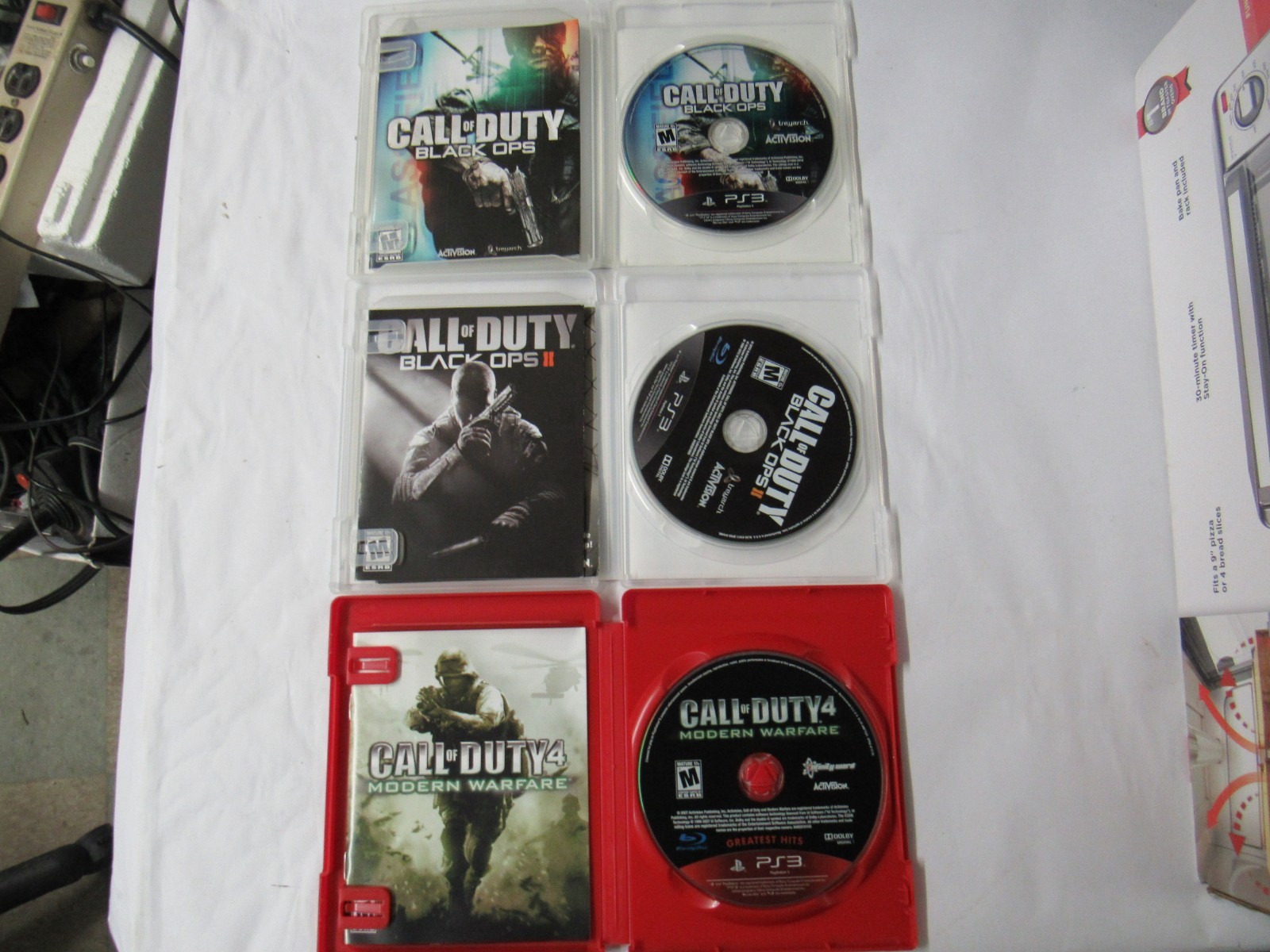 Call of Duty -Lot of 6- Sony PS3 – Black OPS, Black OPS II, Modern Warfare