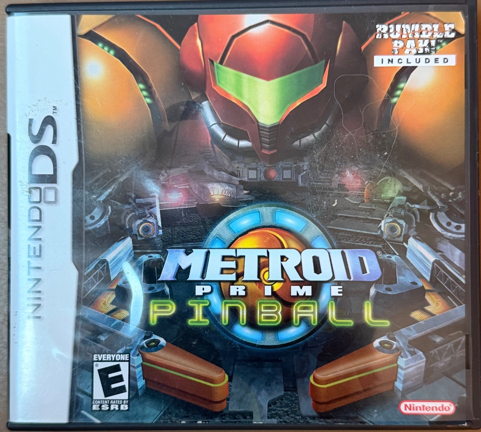 Metroid Prime Pinball Nintendo DS Complete w/ Rumble Pak Manual Tested