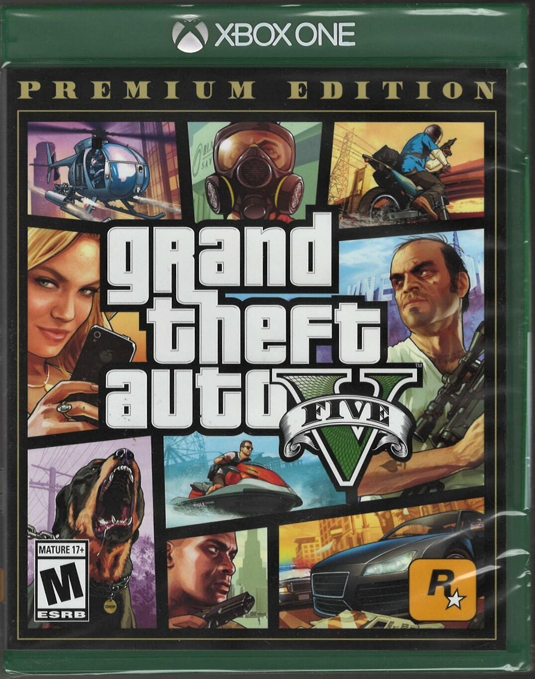 Grand Theft Auto V Premium Online Edition Xbox One (Brand New Factory Sealed US