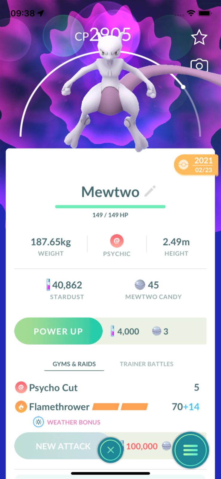 Pokemon TRADE – Mewtwo Lv25 !! 30 Days Friendship Bonus !!
