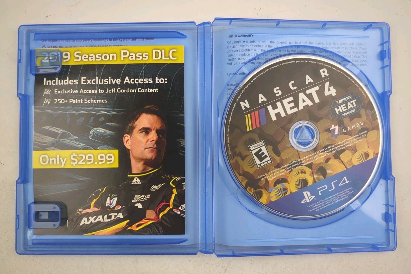 NASCAR Heat 4 & Evolution PlayStation 4 PS4 2 Game Car Racing Bundle Lot CIB