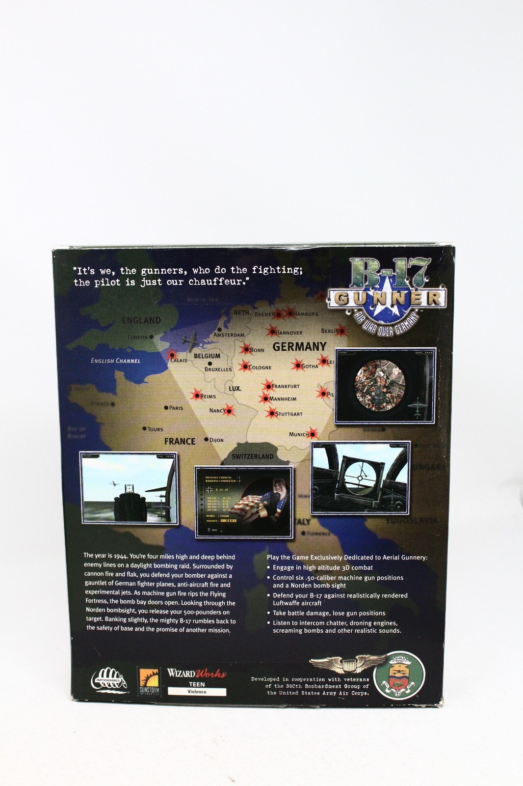 B-17 Gunner: Air War Over Germany (PC, 2001) – Big Box