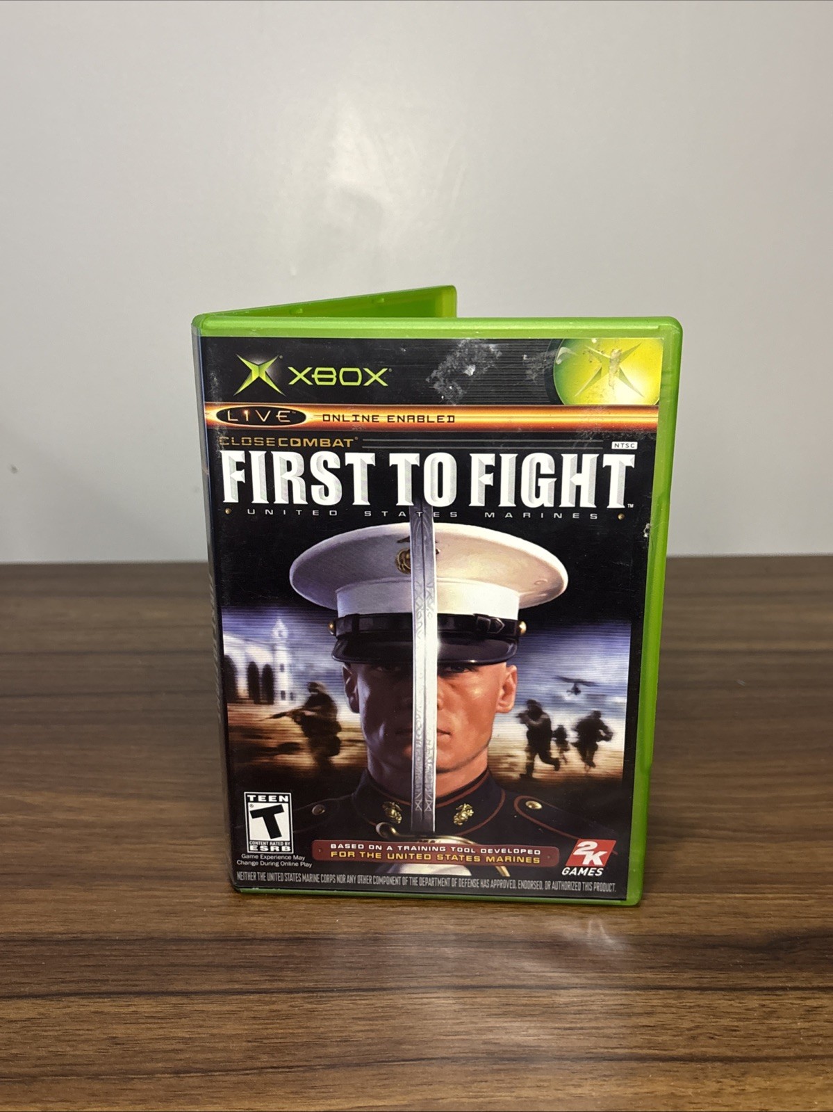 First To Fight: United States Marines | Xbox Video Game | With Manual | Works