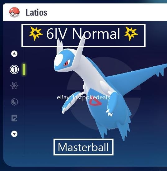 Pokemon Legends ZA 💥 6IV Normal Legendary Latios💥Fast 🚀Masterball Held