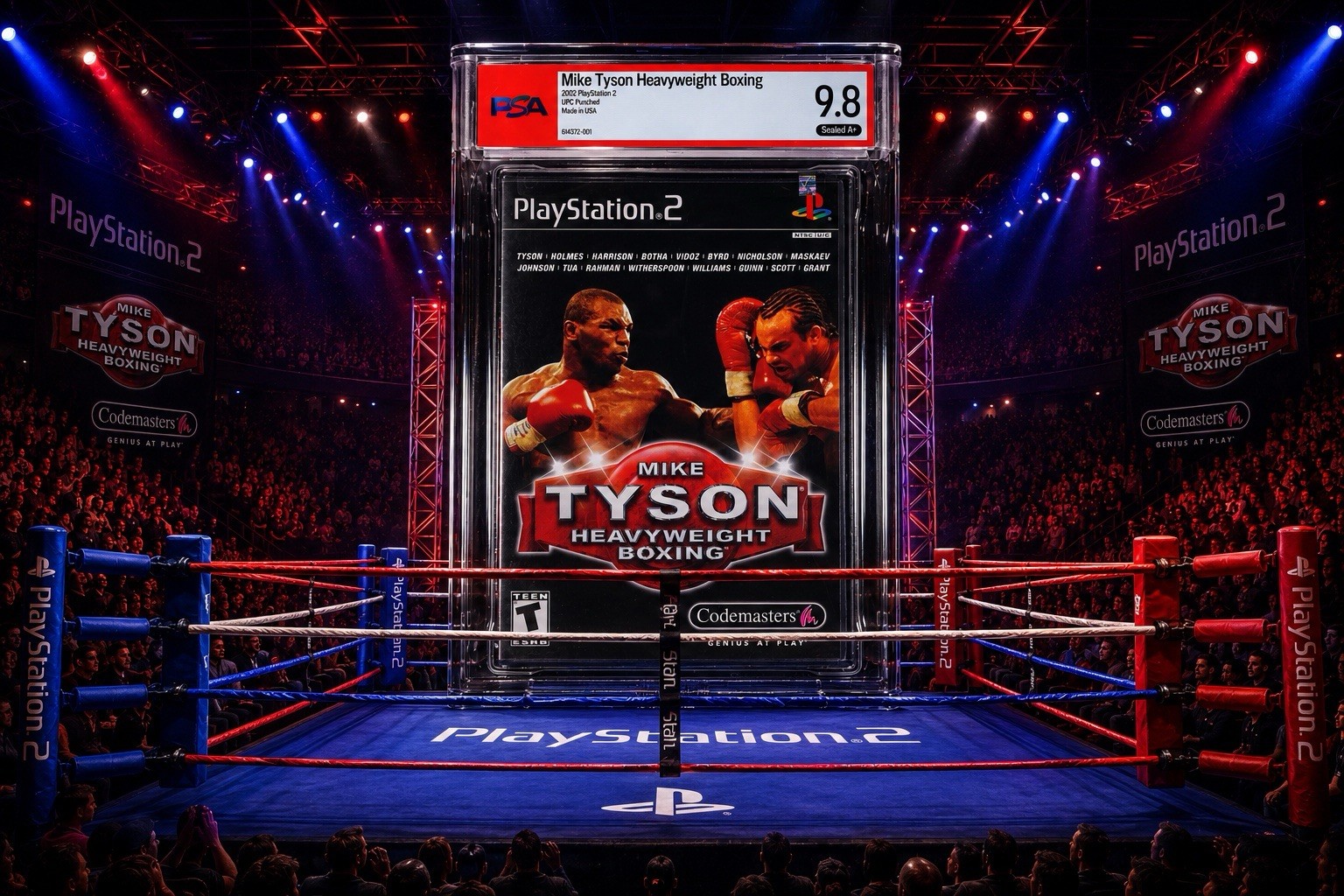 Mike Tyson Heavyweight Boxing • PSA 9.8 A+ • PlayStation 2 PS2 • Pop 1