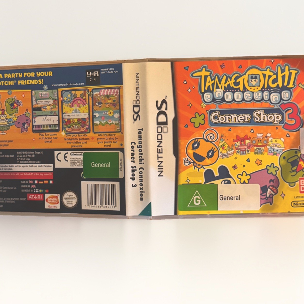 Tamagotchi Corner Shop 3 Nintendo DS Video Game + Case PAL Fast Post | Like New