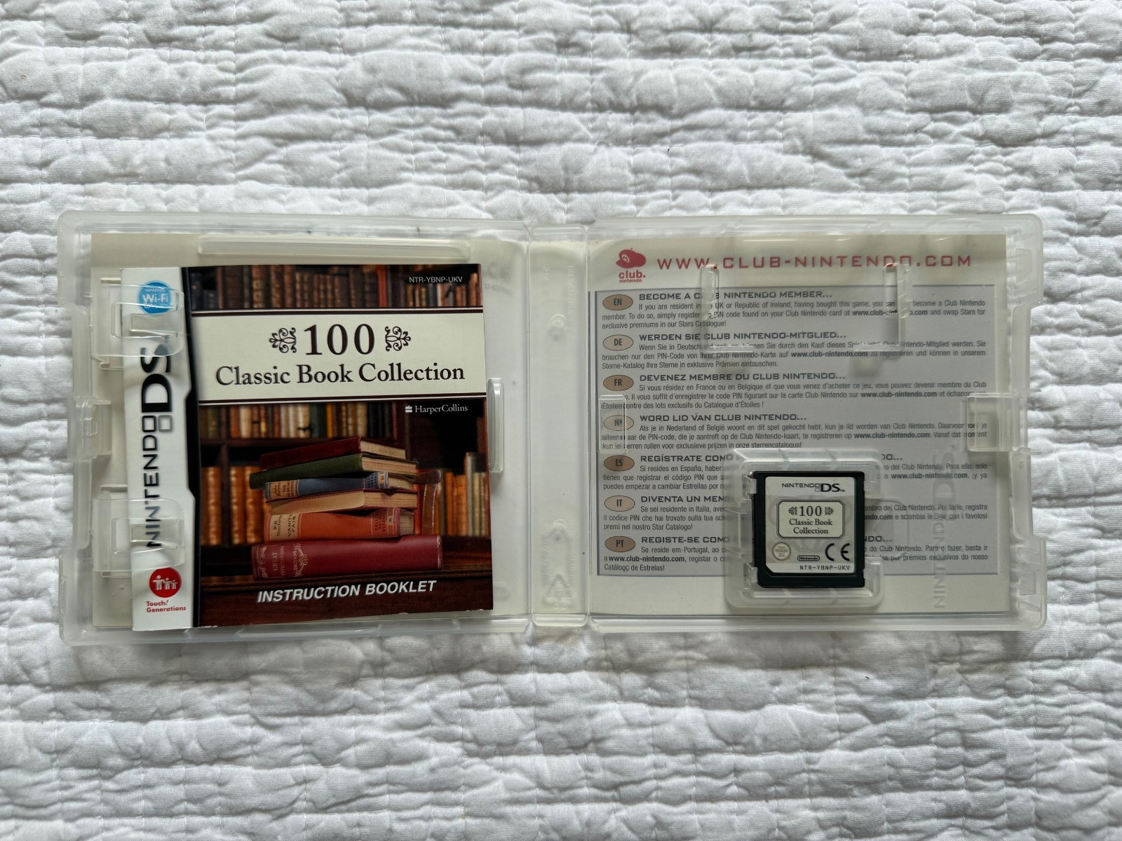 ds 100 Classic Book Collection Game REGION FREE (Works On US Consoles) *PAL