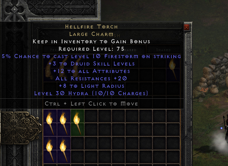 D2 D2R Diablo 2 Resurrected Softcore Non LADDER SC Druid Hellfire Torch PC Xbox