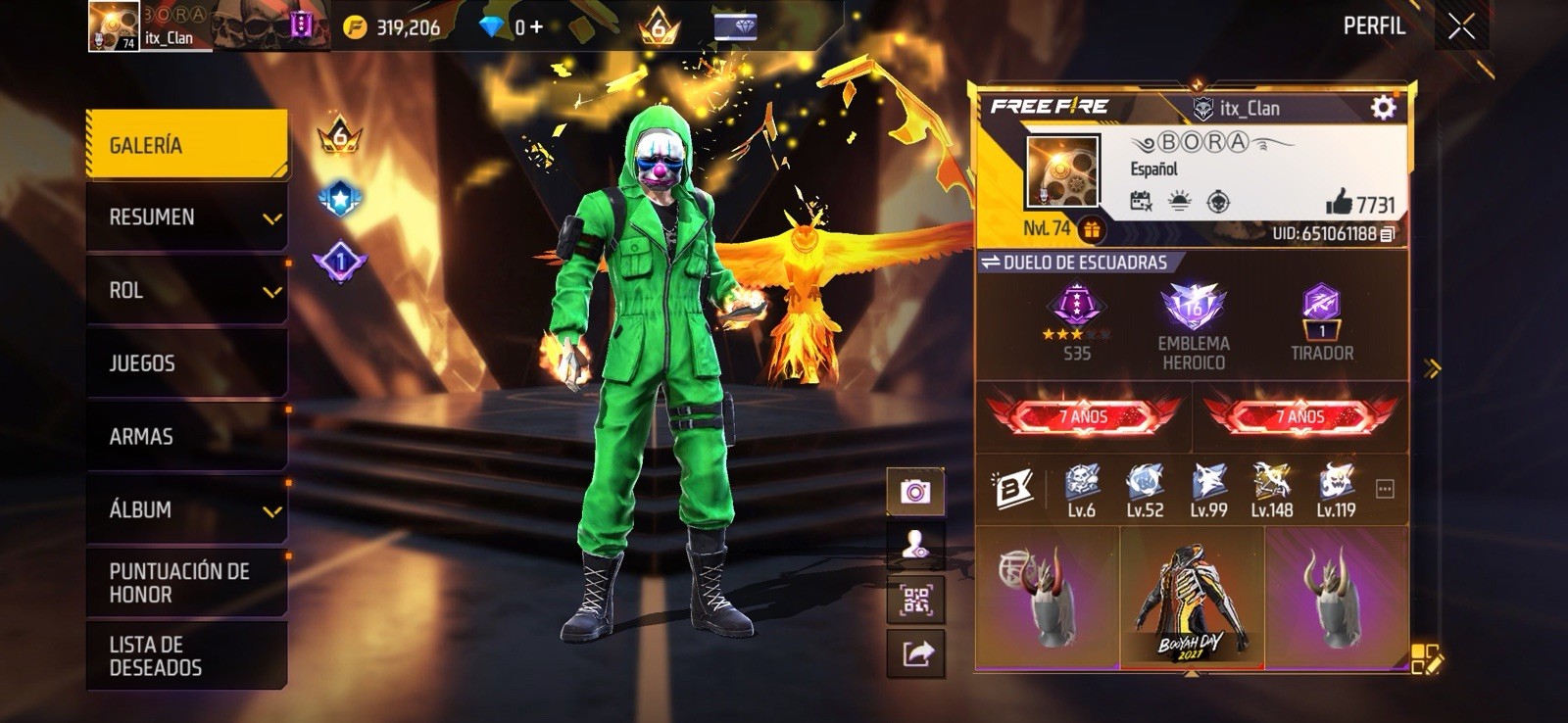 Garena Free Fire Android Multiplayer Action Shooter Game Account