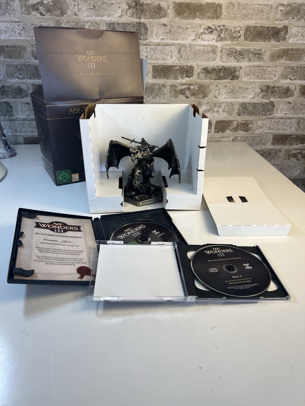 Age Of Wonders 3 Collectors Edition Exclusive German RARE Dragon Soundtrack