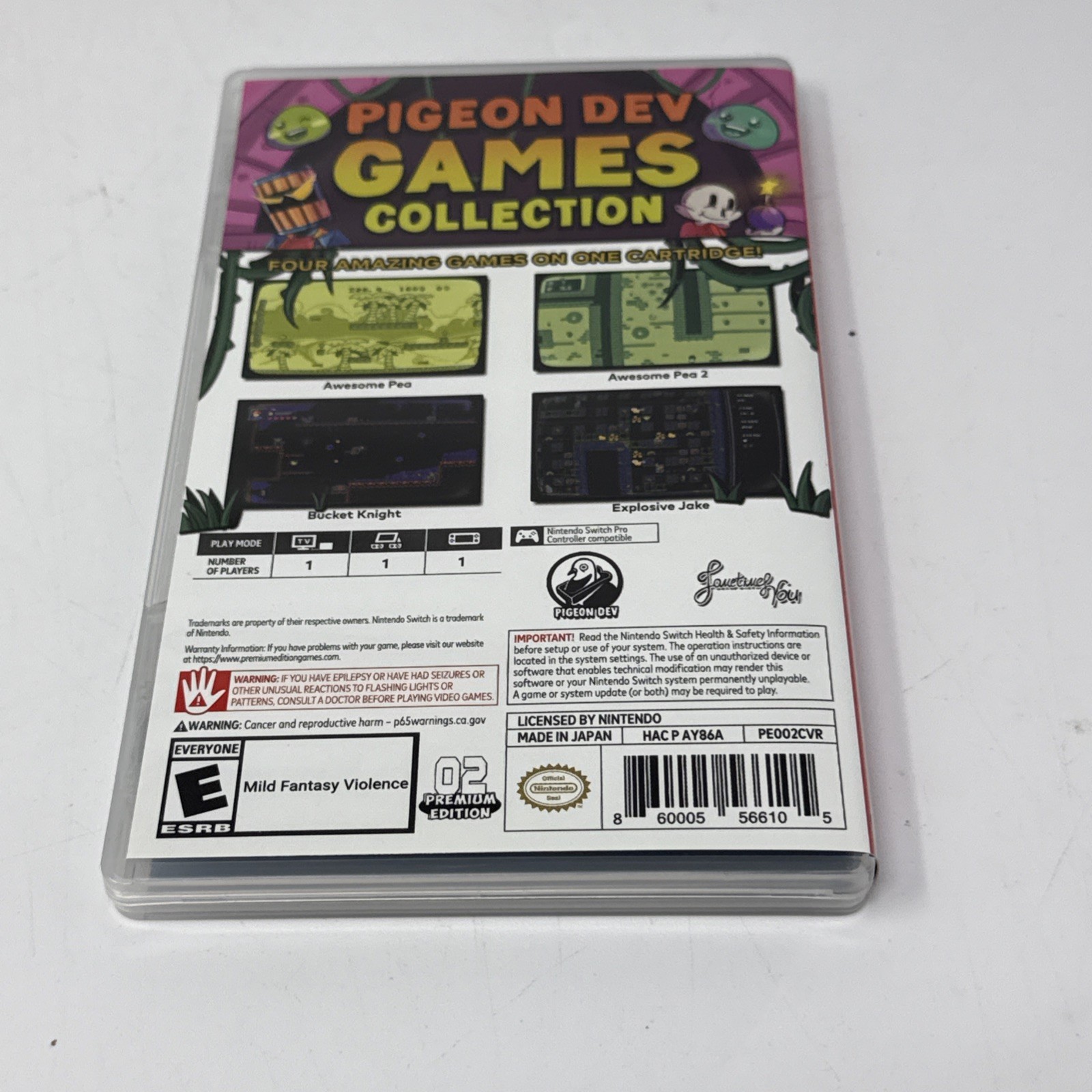 Pigeon DEV Games Collection Deluxe Edition SWITCH US PREMIUM EDITION 02 Complete