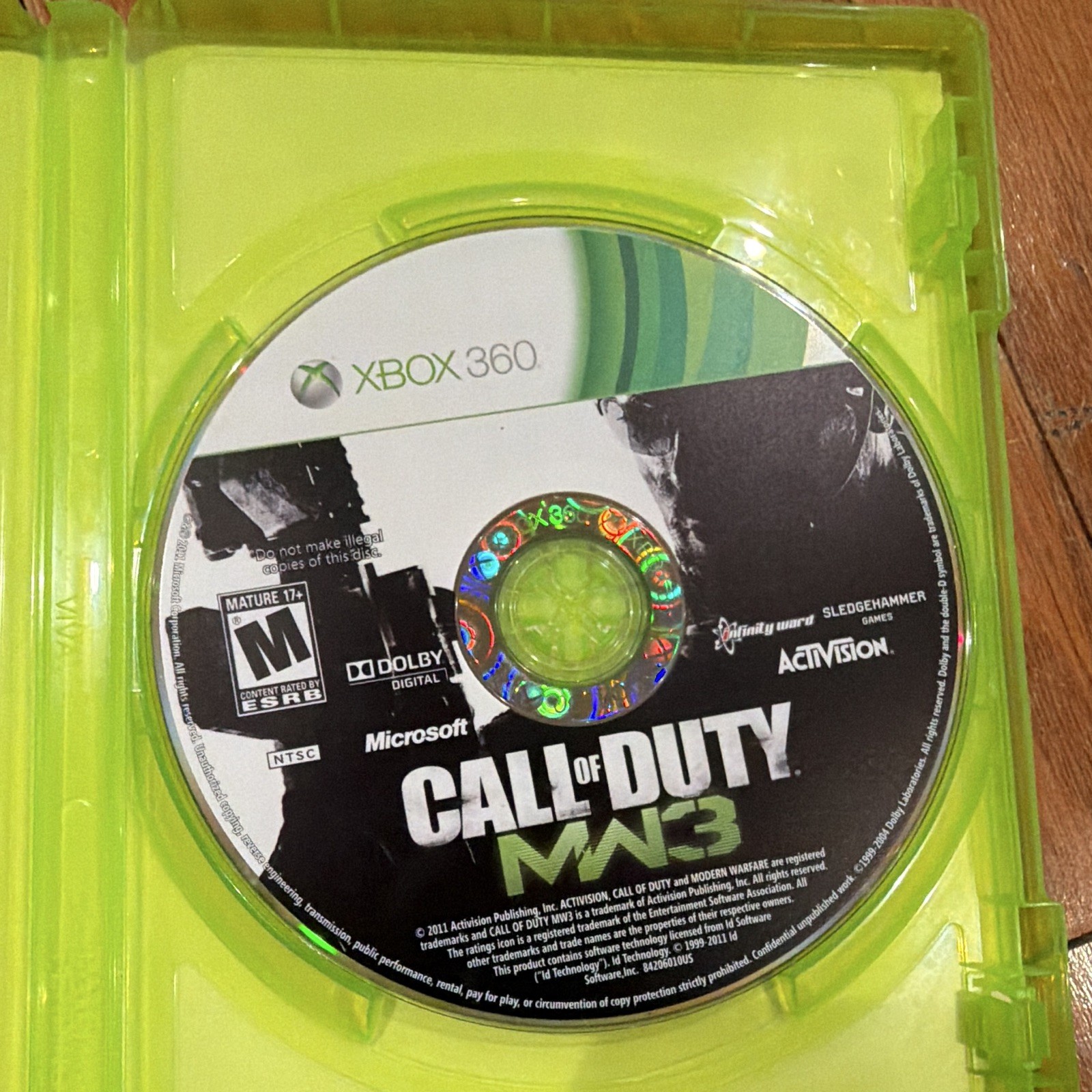 Activision Call of Duty: MW3 (Xbox 360) w/ Manual Multiplayer M NTSC-U/C