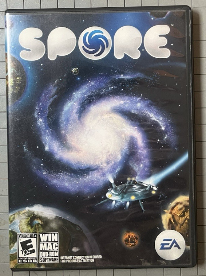 Spore (PC) – EA DVD Case, Disc, Manual & Key – Complete
