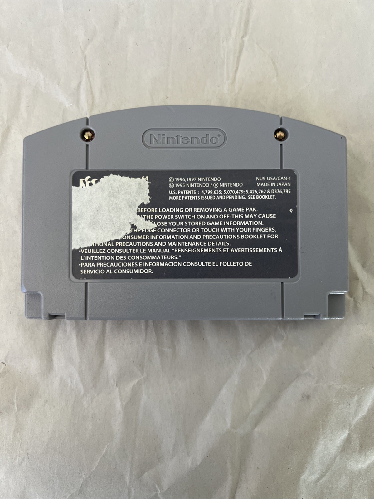 Gauntlet Legends Nintendo 64 Game N64 Authentic Original Tested