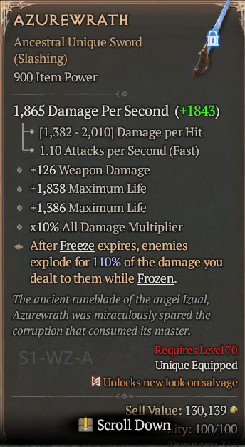 🔥 Diablo 4 Season 14 🔥 Azurewrath 1GA/ 4GA