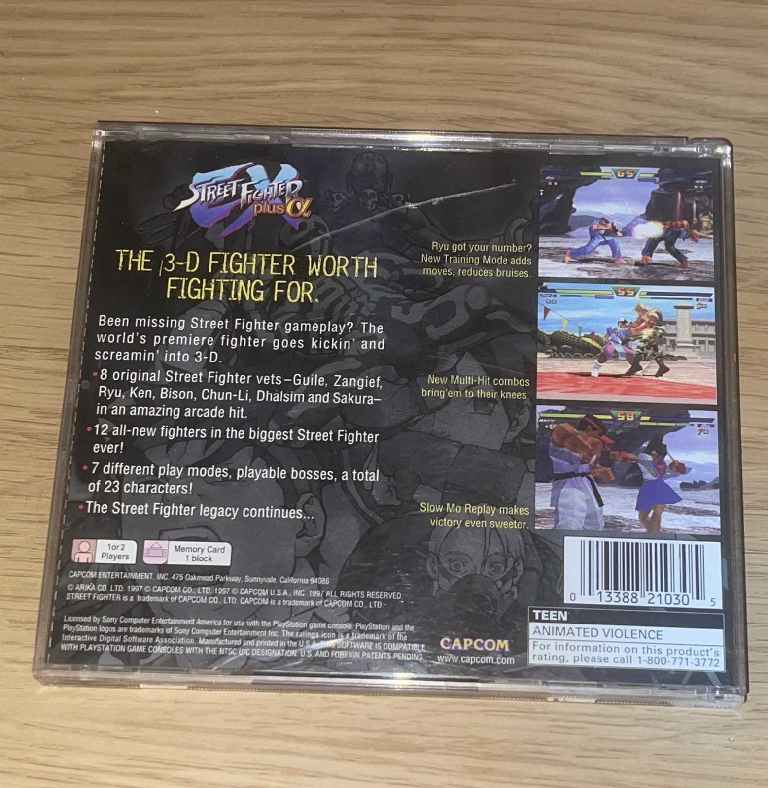 Street Fighter EX Plus Alpha (Sony PlayStation 1, 1997) (Phone Card Variant)