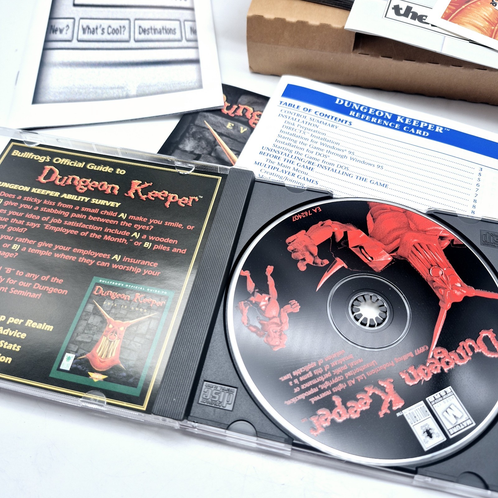 Dungeon Keeper The Deeper Dungeons Expansion Pack Big Box PC CD-ROM Complete