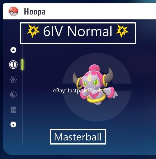 Pokemon Legends ZA 💥 6IV Normal Mythical Hoopa💥Fast 🚀Masterball Held