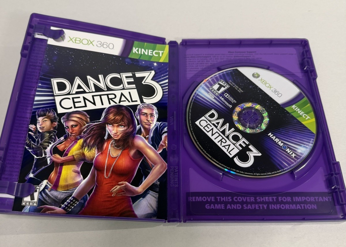 Xbox 360 Kinect Fitness Dance Games Bundle Lot CIB Dance Central Zumba UFC