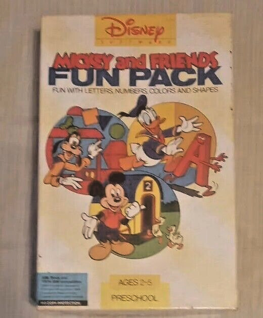Disney Software Mickey And Friends Fun Pack Tandy And IBM Tested And Works