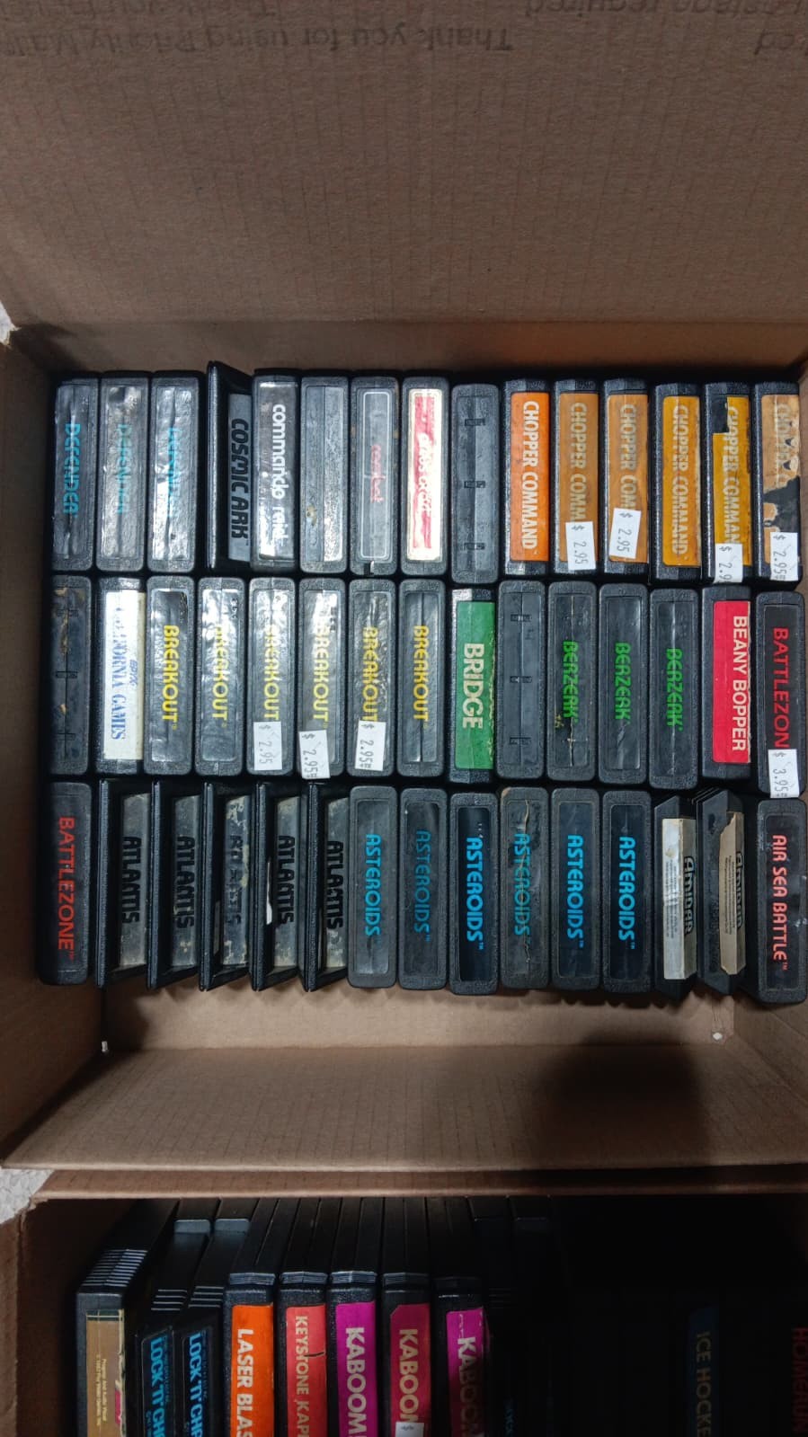 Atari 2600 Games, only 1.50 shipping for each additional cartridge, TESTED!