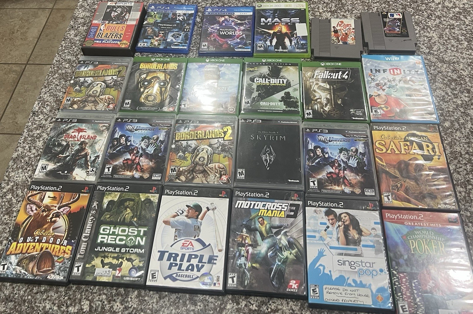 Mixed Console Lot of 24 Untested Video Games UNTESTED