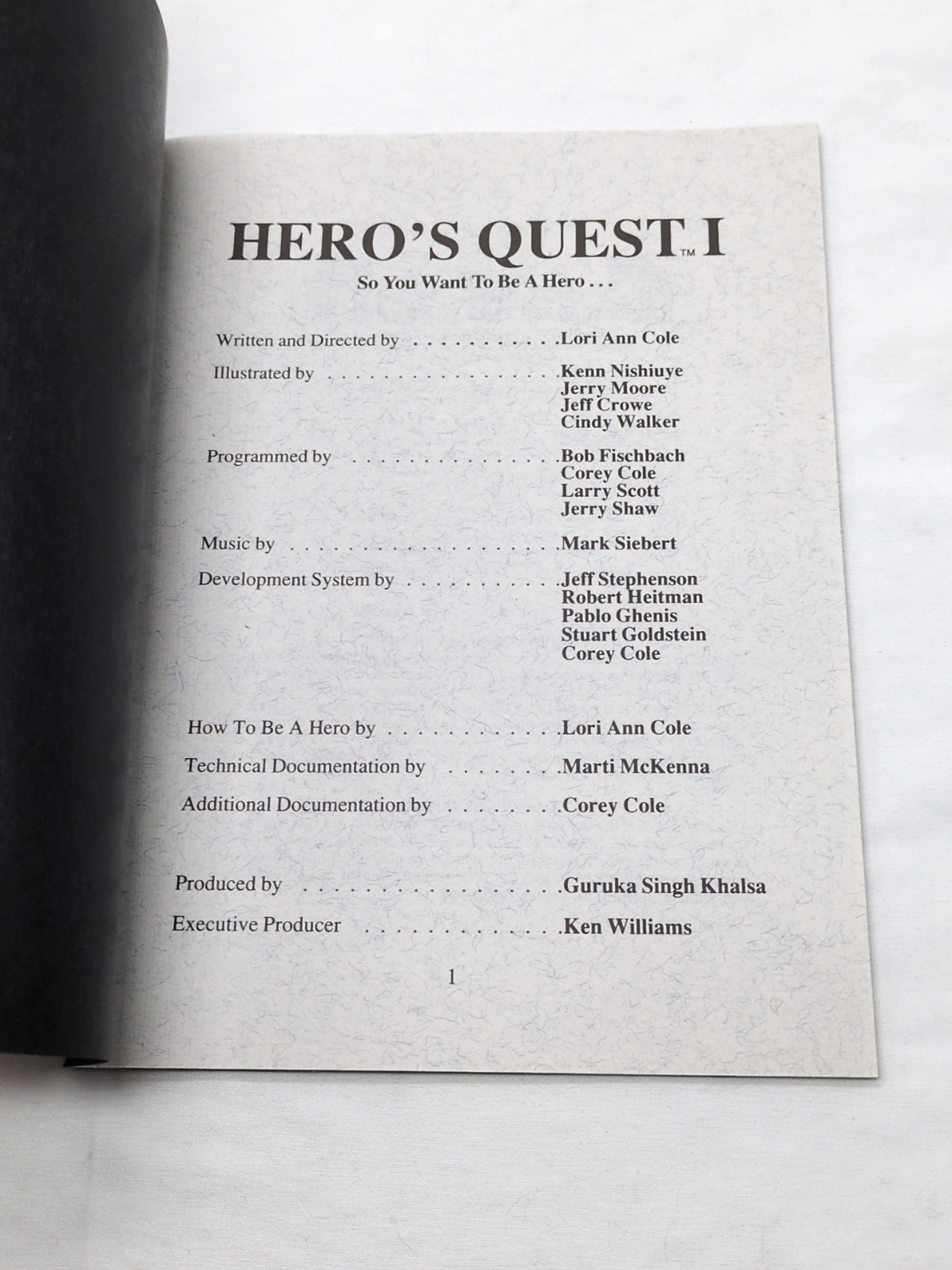 Hero’s Quest A 3-D Animated Fantasy Role-Playing Game