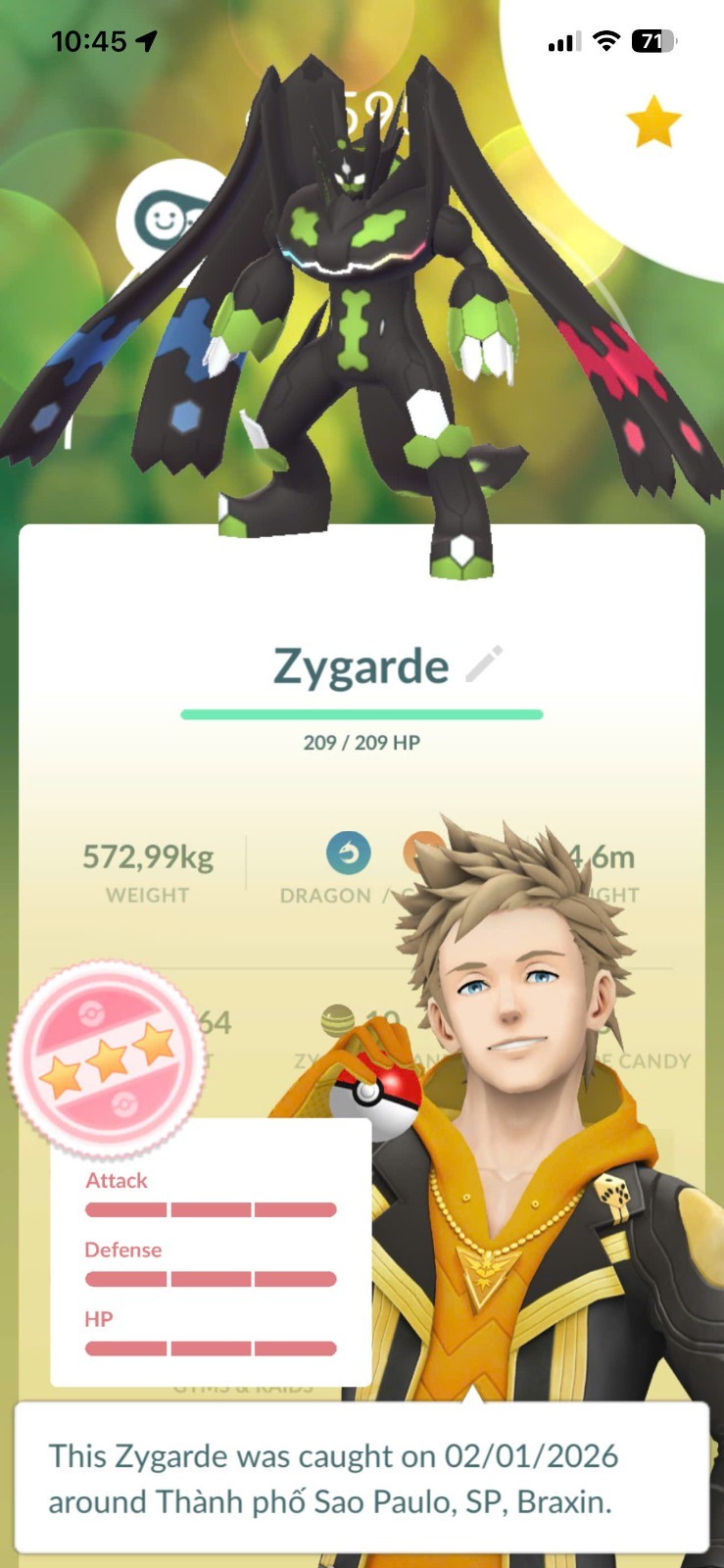 Hundo Zygarde Complete form A.C.C ✨ LvL70 with 01 Master Ball