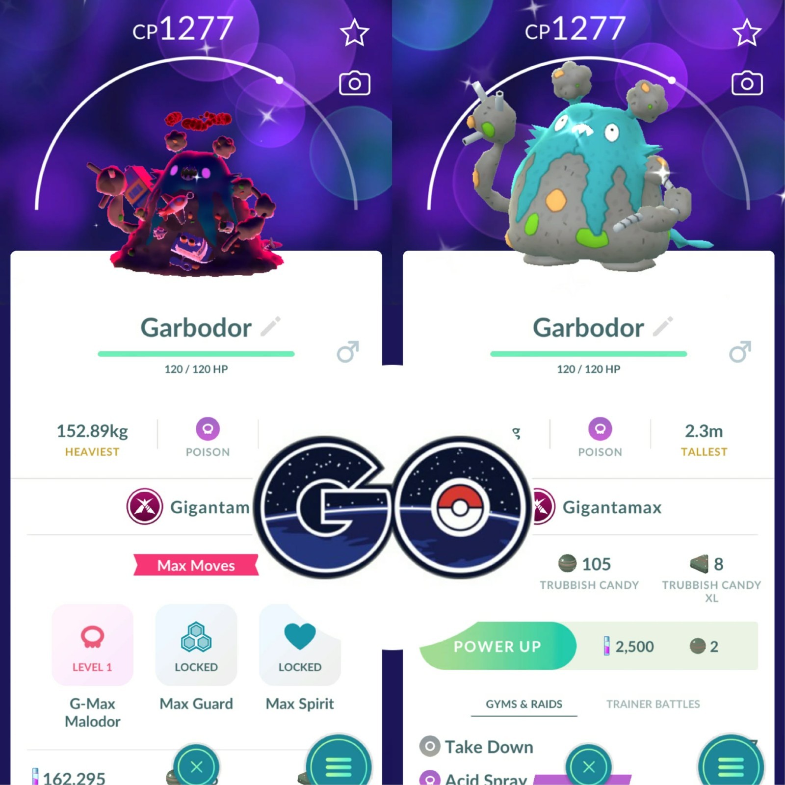 Pokémon PTC Go – Shiny Gigantamax Garbodor – Have 80k Stardusts