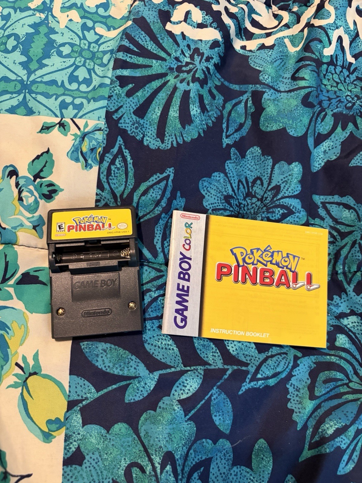 POKEMON PINBALL Nintendo Game Boy Color Game & Instruction Manual