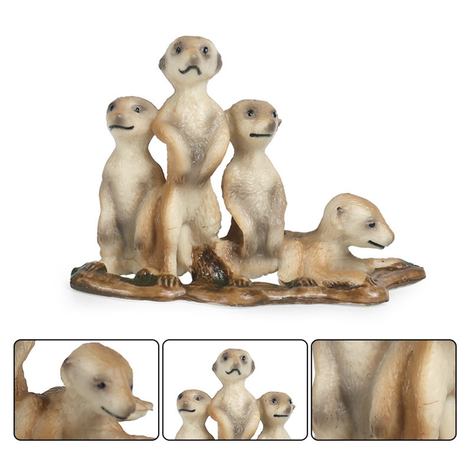 3Pack Animal Africa Standing Figurine Models Decor at The