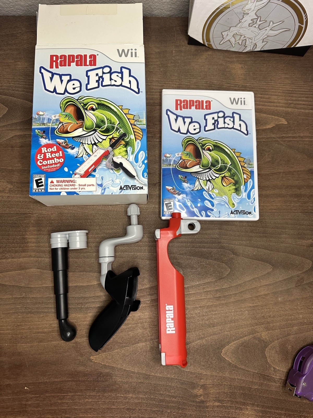 Nintendo Wii Rapala: We Fish with Fishing Rod Complete In Box! Nice Shape
