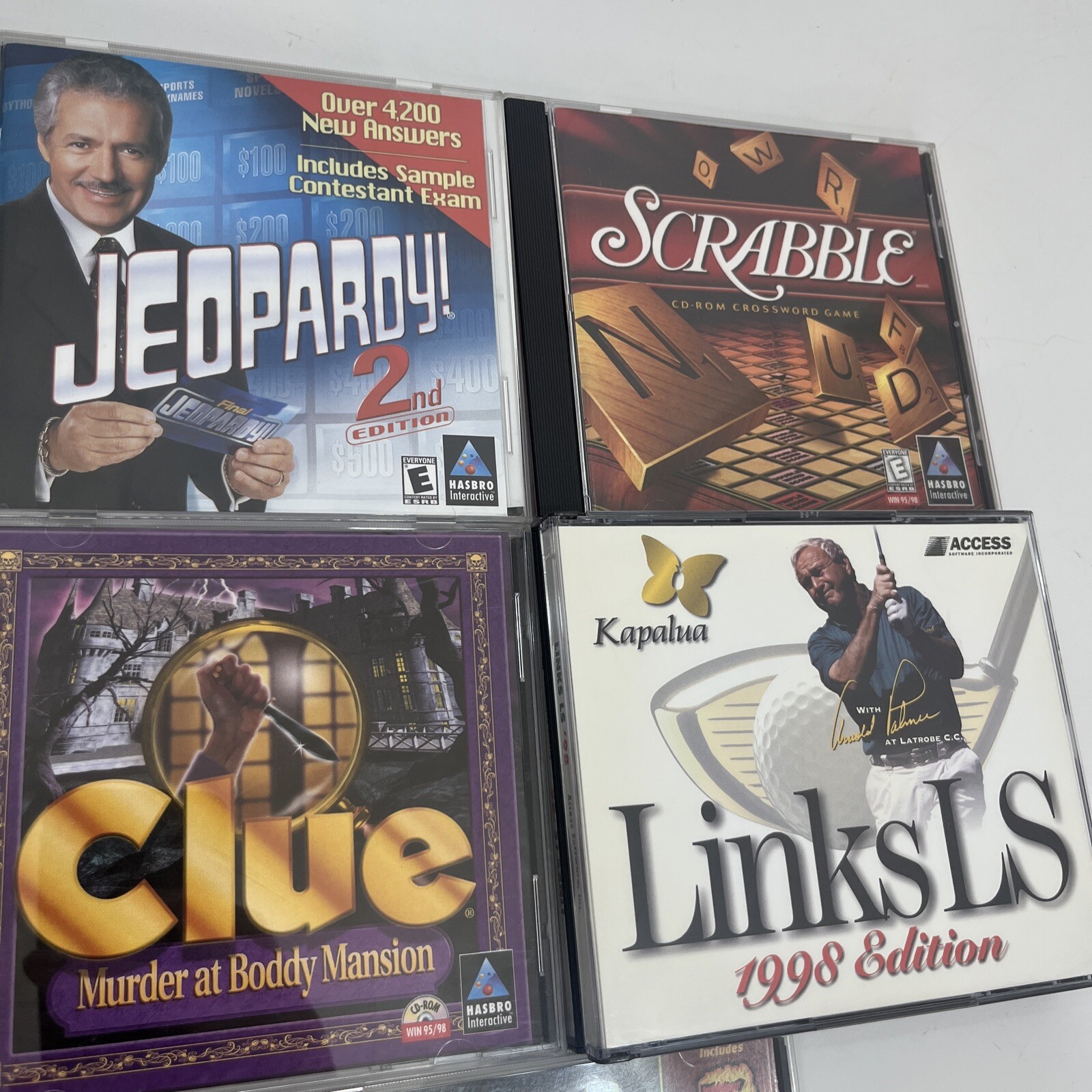 Vintage PC Lot Of Video Games Jewel Cases Various Titles Good Condition