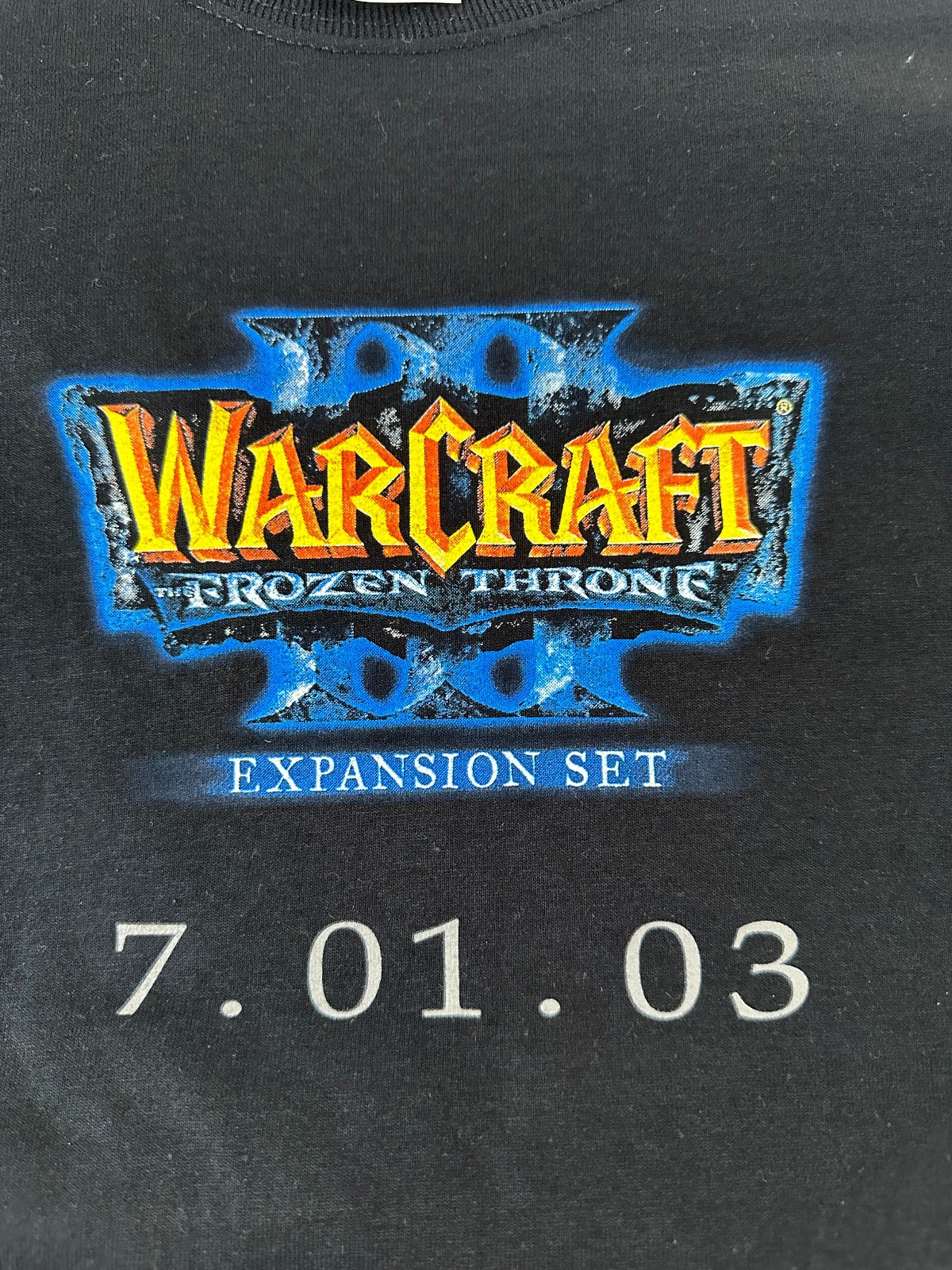 SIGNED Warcraft III 3: The Frozen Throne NIB w/ RELEASE EVENT T-SHIRT, POSTER