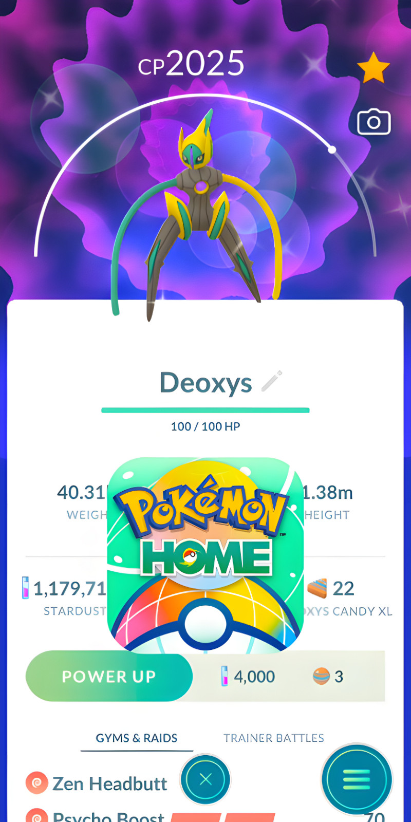 Shiny Deoxys Speed (Custom OT) | Pokémon Home Transfer ✨