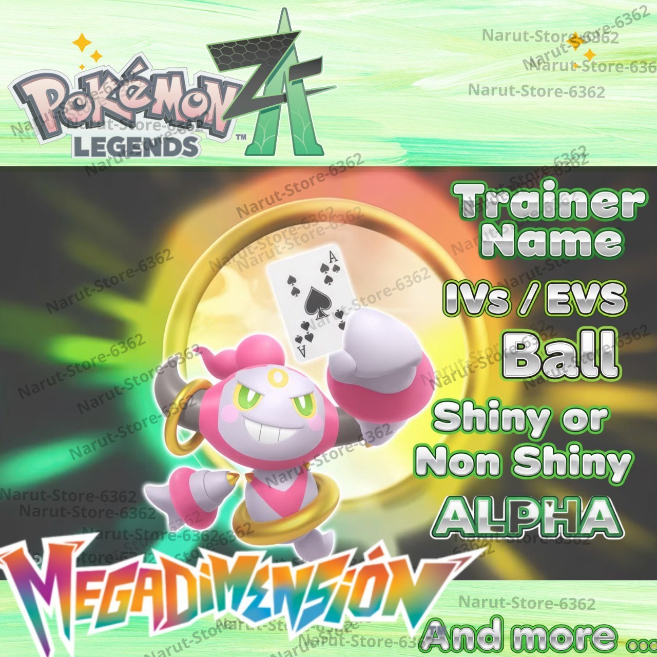 CUSTOM POKEMON MEGA DIMENSION🌟SHINY OR NON SHINY✨ALPHA🔥for Pokemon Legends ZA