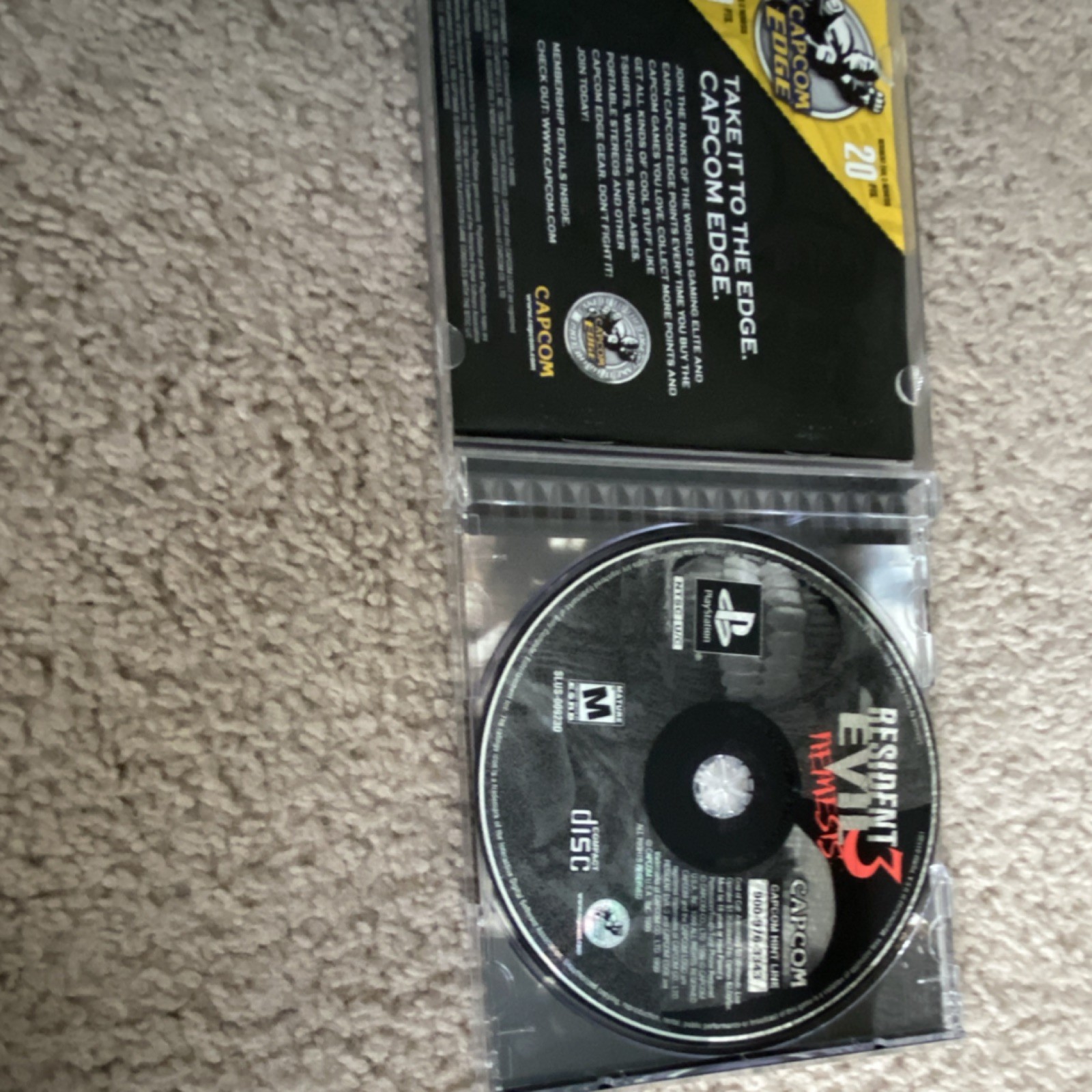 Capcom Resident Evil 3: Nemesis (PlayStation 1) Manual Included
